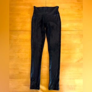 Spanx, size small/petite, #1 best seller, black faux leather leggings.